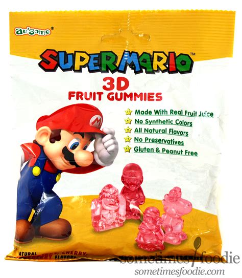 Super Mario 3D Fruit Gummies - Dollar Tree (1. . Mario 3d gummies